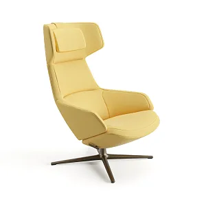 Lounge Chair Aston Club yellow