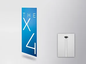 BMW THE X4 flag (vertical) (80515A497A3)