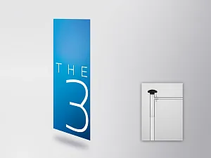 BMW THE 3 flag (horizontal) (80515A49898)