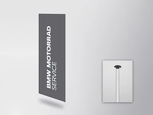 BMW Motorrad Service flag (vertical) (80515A497C3)