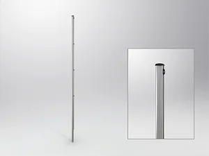 Flag pole, aluminium