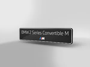 BMW 2 Series Convertible M Model Plate