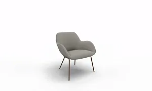 Sheru armchair in Steelcut Trio 253