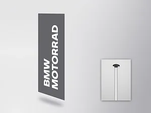 BMW Motorrad flag (vertical) (80515A498A9)