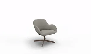 Sheru swivel armchair in Steelcut Trio 253