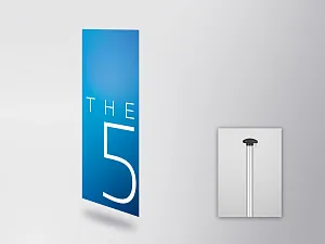 BMW THE 5 flag (vertical) (80515A498B5)