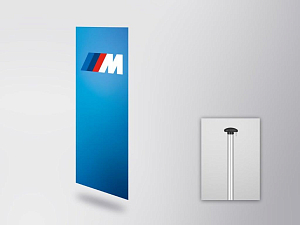 BMW M flag (vertical) (80515A498B7)