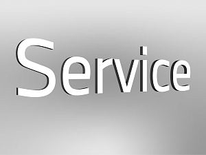 BMW Lettering “Service”, illuminated, E2