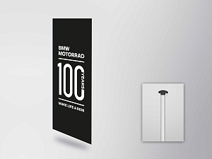 BMW Motorrad flag special edition 2023 (vertical)
