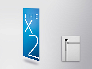 BMW THE X2 flag (horizontal) (80515A49741)