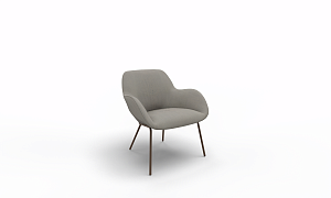 Sheru armchair in Steelcut Trio 253