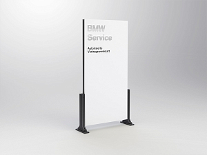 BMW Service pylon freestanding<br />
incl. 2x cantilever 690, without anchor cage<br />
B 1140 x H 2060 mm