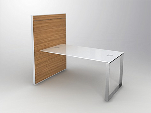Consultation desk/ service desk, low, with Paravent (81922349282)