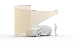 Curtain Highlight Car/ Multifunctional Bay monochrome