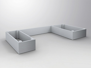 Plinth element for counter desk module (81880414519)